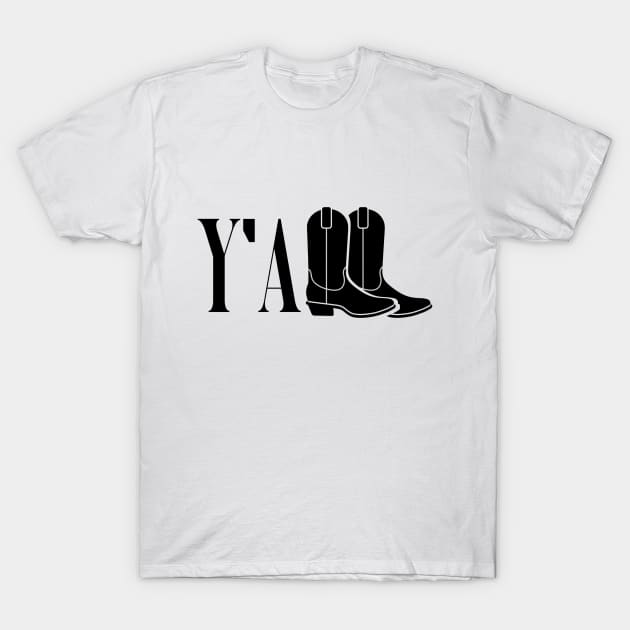 Y'all typography T-Shirt by kennaplate